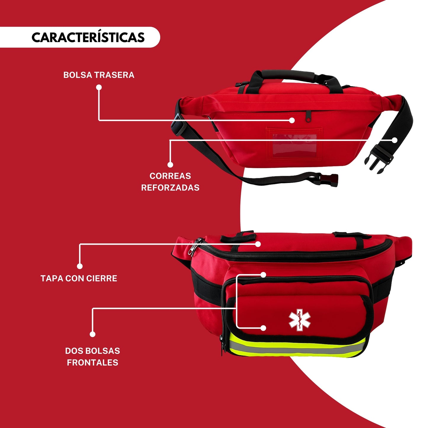 Botiquín Cangurera Rojo