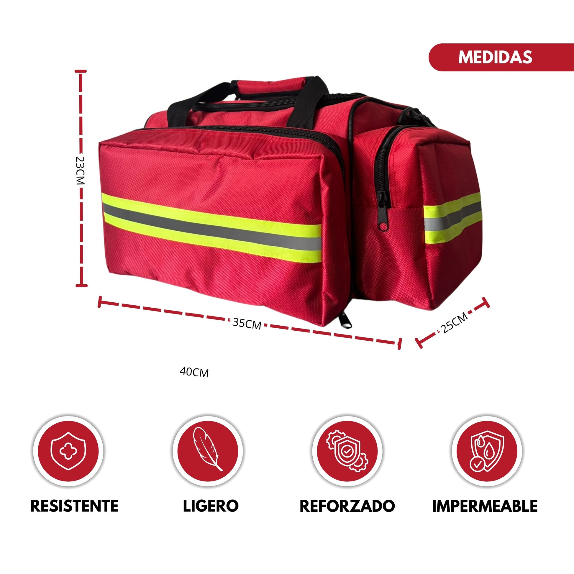 Botiquín Mochila Rojo image 2