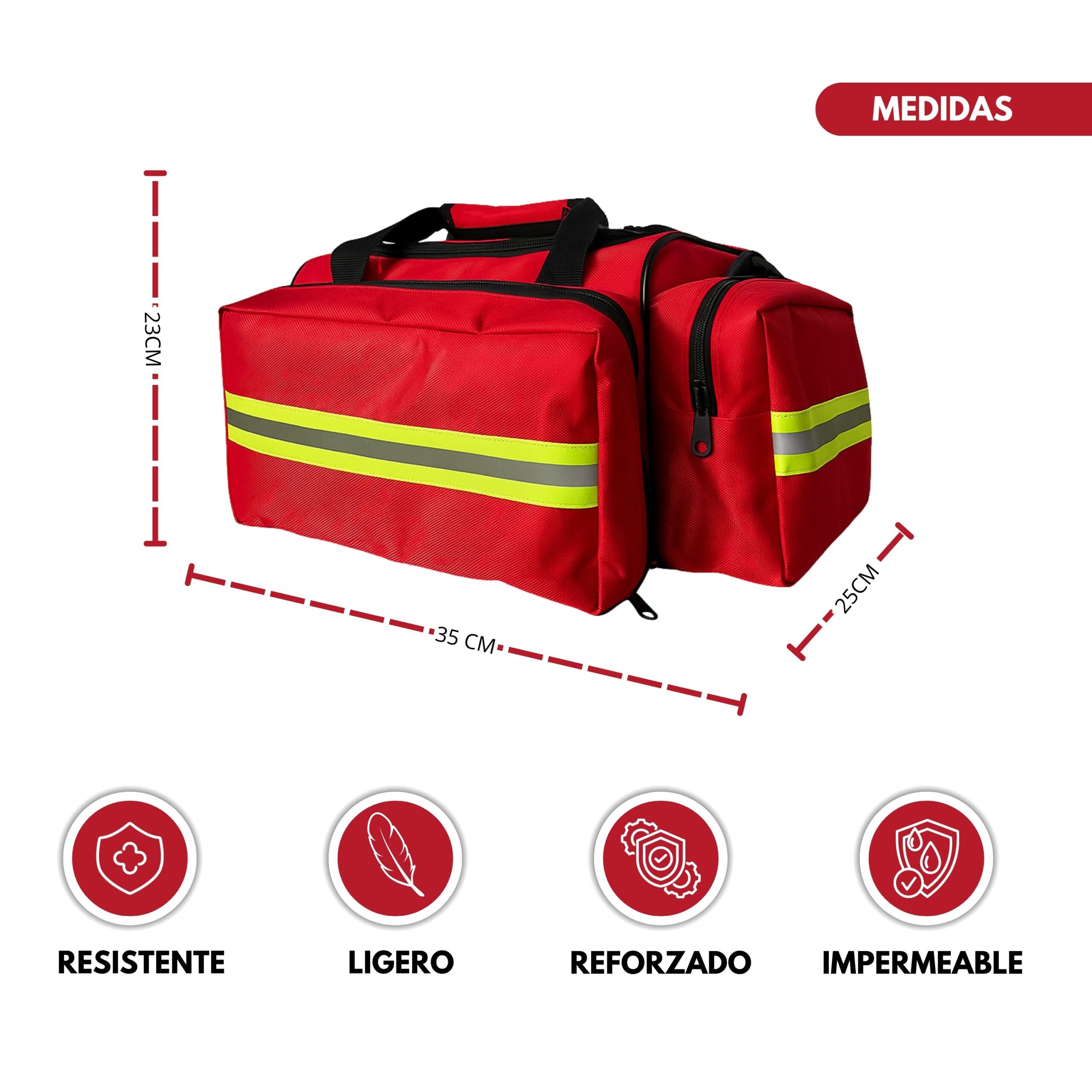Botiquín Mochila Rojo - Imagen 3